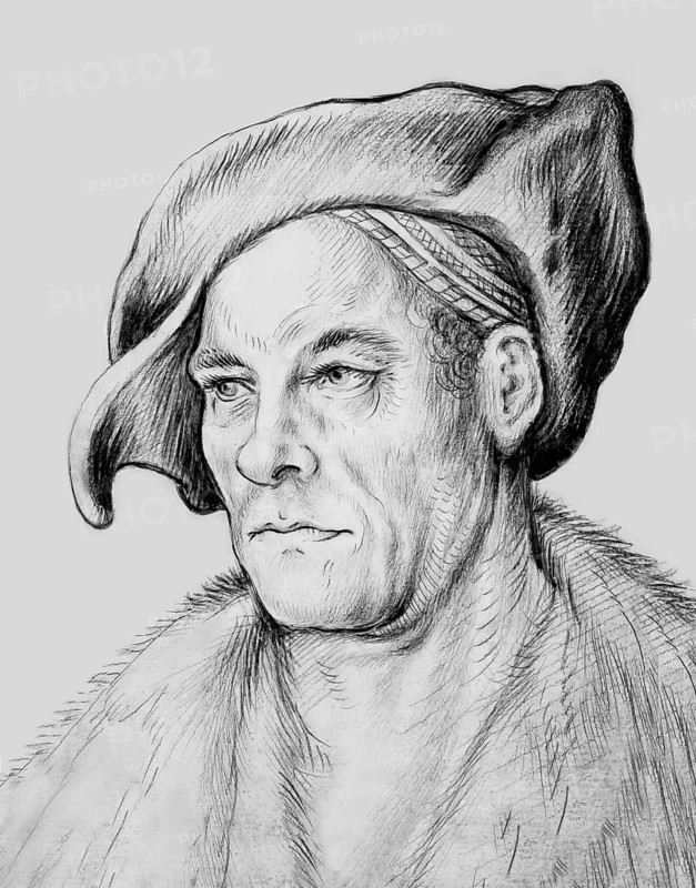 Portrait of Jakob Fugger, 1459, 1525, German businessman, digitally edited