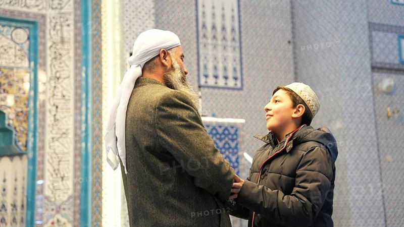 Muslims, elders and children, flock to mosques during the days of the month of Ramadan to worship their Lord, read the Qur'an, and perform the Taraweeh prayer in Gaziantep, Türkiye, March 5, 2026, Gaziantep, Turkey