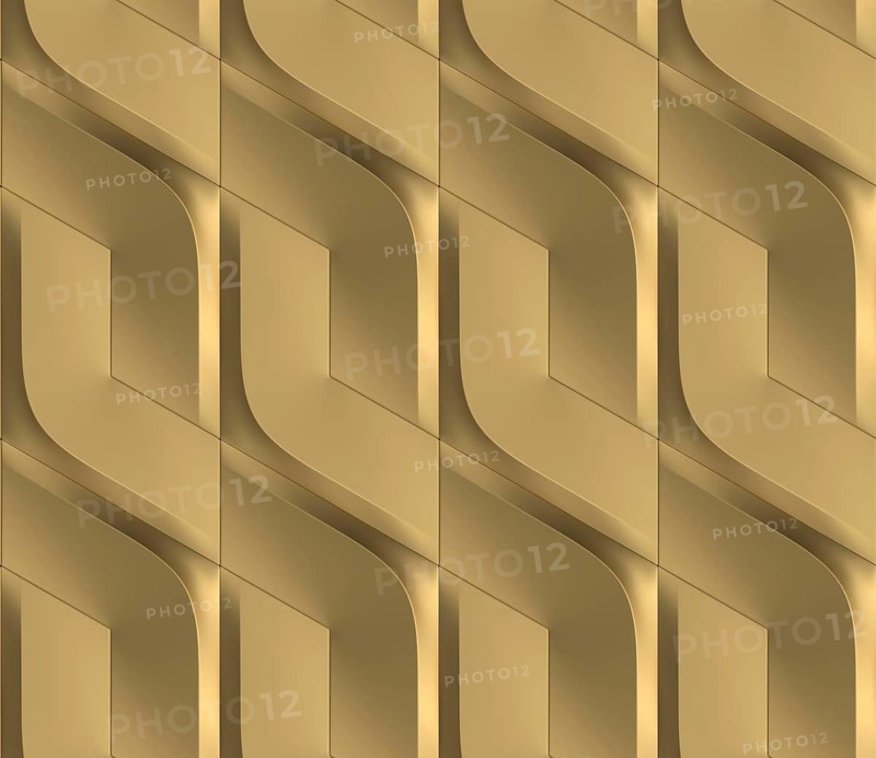 Futuristic 3D Wallpaper of black and green angular shape. High quality seamless texture
