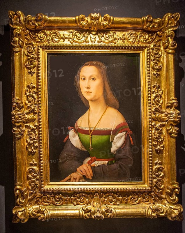 The Mute Woman, painting in Ducal Palace, Old Town, UNESCO World Heritage Site, Urbino, Marche, Italy