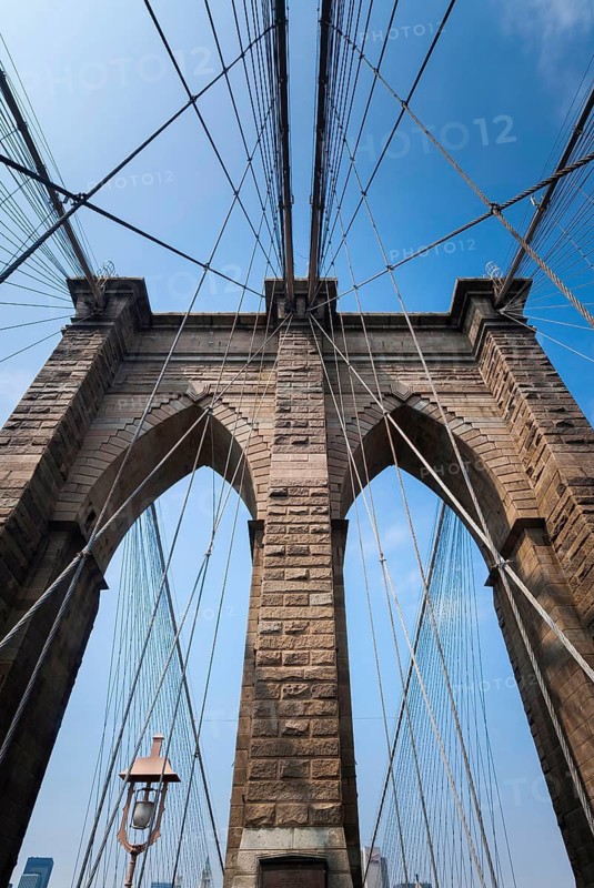 Brooklyn Bridge, historic, history, construction, architecture, New York City, USA