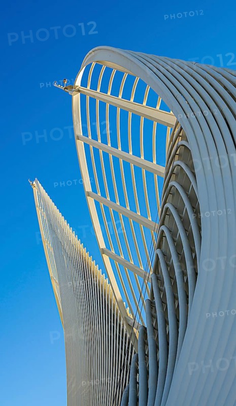 Zayed National Museum in Abu Dhabi, memorial to the late Zayed bin Sultan Al Nahyan, the museum is the heart of the cultural district on Saadiyat Island, architecture on the roof of the museum, Abu Dhabi, United Arab Emirates