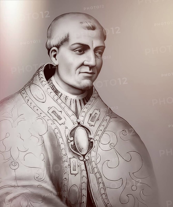 Pope Agatho, Saint Agathon or Agatone, bishop of Rome from 27 June 678 until his death in 681, digitally edited