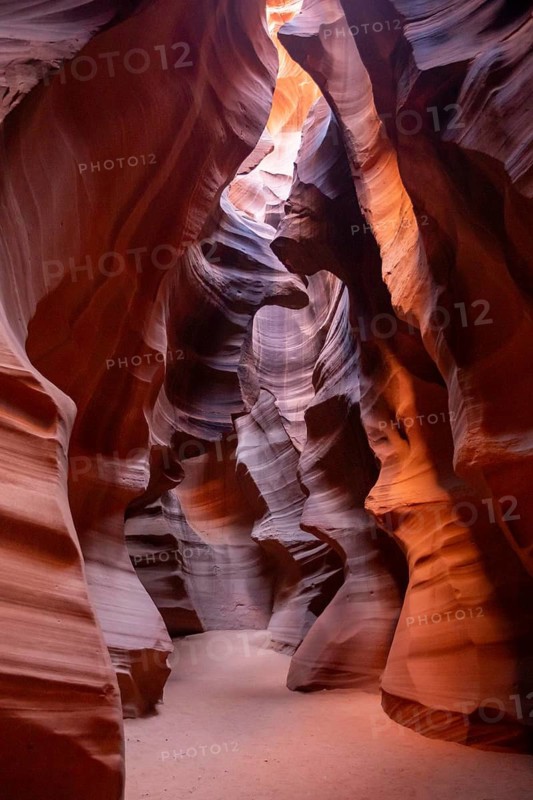 Page, Arizona - Upper Antelope Canyon, one of several scenic slot canyons on the Navajo Nation