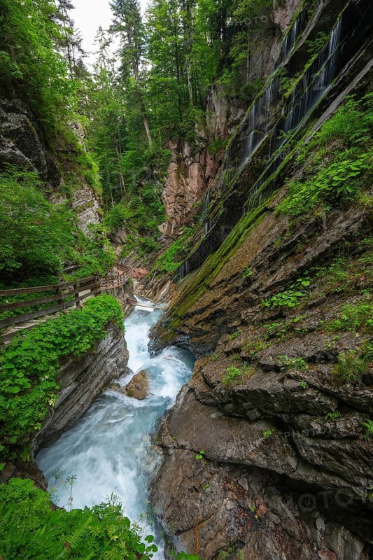 Magical Wimbach Gorge in Ramsau in Berchtesgadener Land