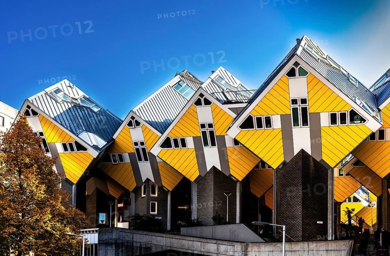Cube houses from 1984, architect Piet Blom, Rotterdam, the Netherlands