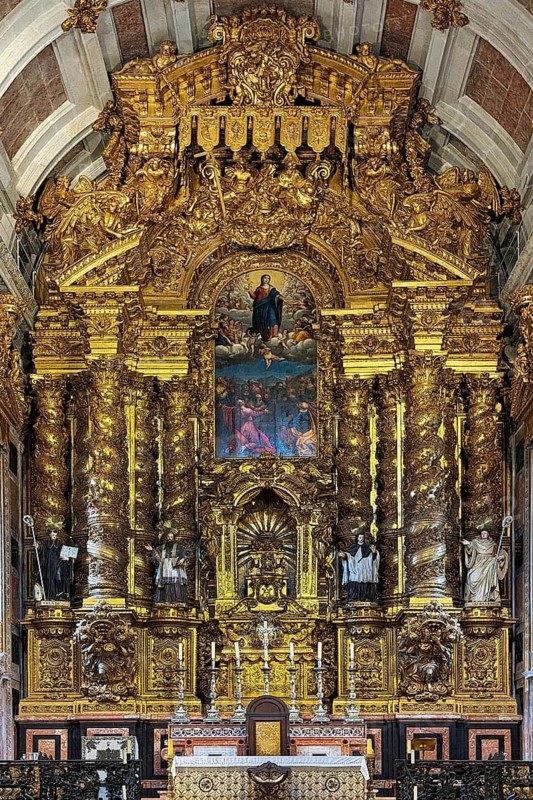 Porto Cathedral, view of the altar, Sé do Porto, UNESCO World Heritage Site, Porto, Portugal