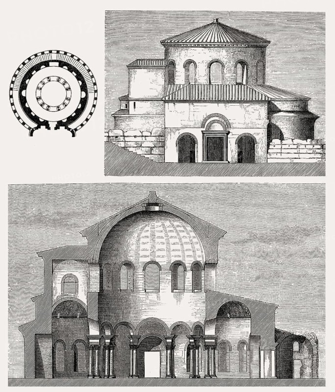 Santa Costanza, a 4th-century church in Rome, Italy