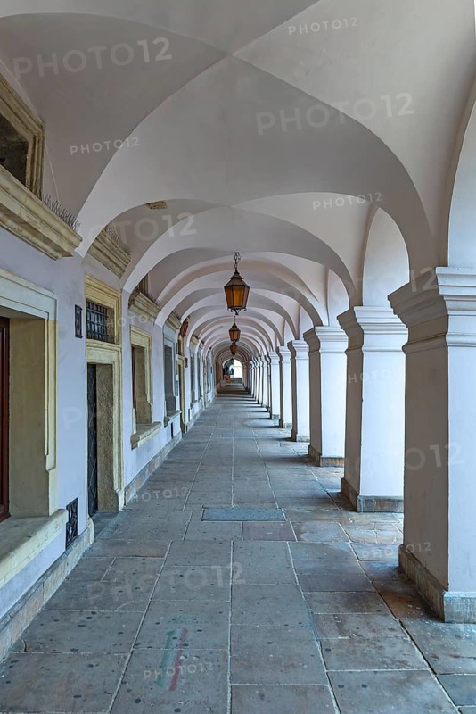 Arcade Walk in Zamosc, Poland