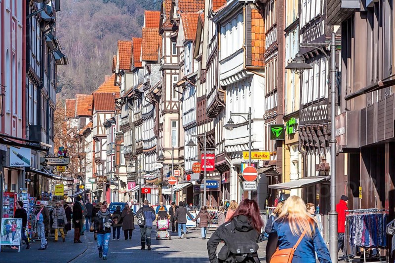 View of Hannoversch Münden, Lower Saxony, Germany
