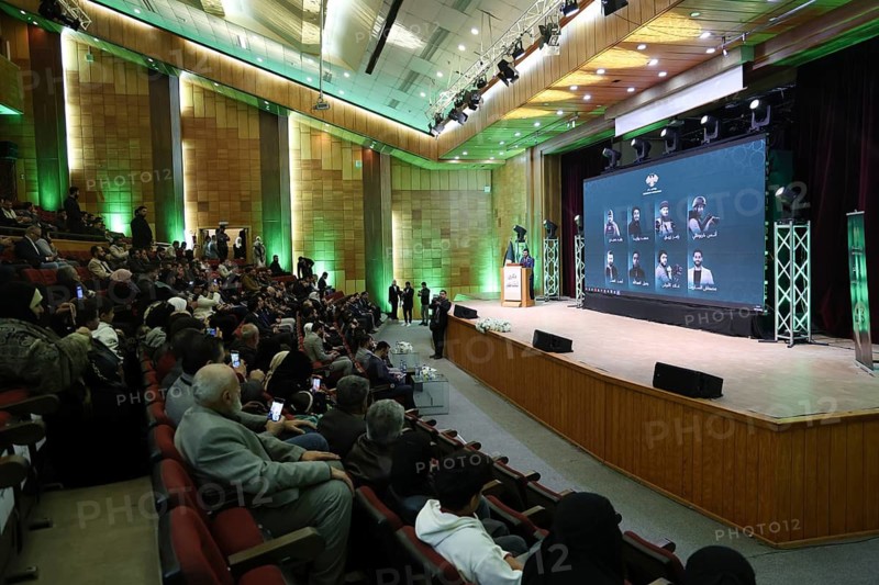 DAMASCUS, SYRIA - DECEMBER 6, 2025: Ministers and high-ranking officials of the newly formed Syrian government attend a symbolic ceremony to honor the families of victims who lost their lives during the Syrian war. The event, held in the capital Damascus, aims to provide social and symbolic recognition to the relatives of those fallen during the conflict as part of the country's transitional or commemorative phase, Damascus, Damascus, Syria