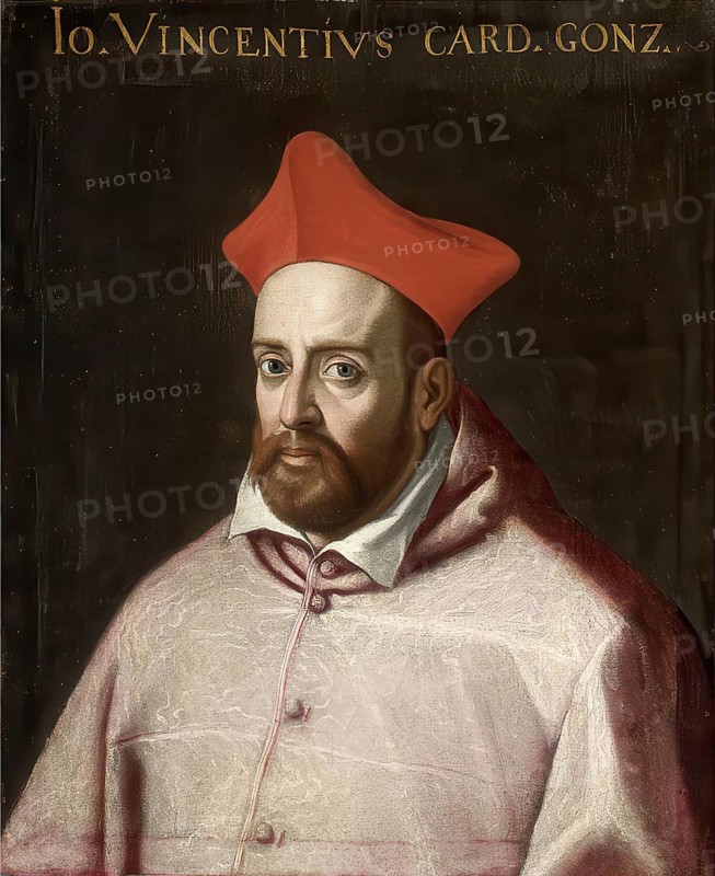 Giovanni Vincenzo Gonzaga (born 8 December 1540 in Palermo, died 23 December 1591 in Rome), son of Count Ferrante I Gonzaga of Guastalla and cardinal since 1578, reproduction from a model of the time, historical, digitally enhanced