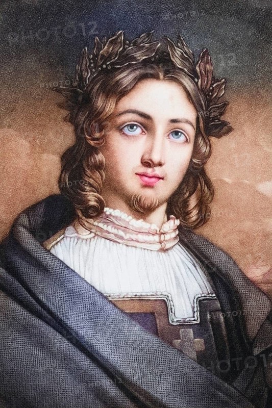 Francesco Petrarca alias Petrarca 1304 to 1374 Italian scholar poet and humanist, Historical, digitally restored reproduction from a 19th century original, Record date not stated