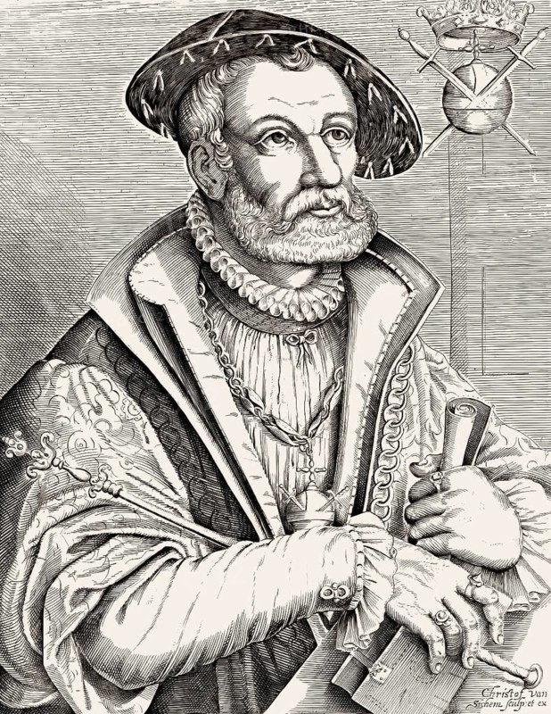 Jan van Leiden, or Jan Beuckelszoon oder Beukelszoon, 1509 – 1536, Anabaptist King of Münster, digitally edited