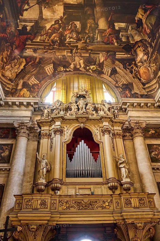 Church of San Sebastiano in Venice on a sunny day in winter, Italy
