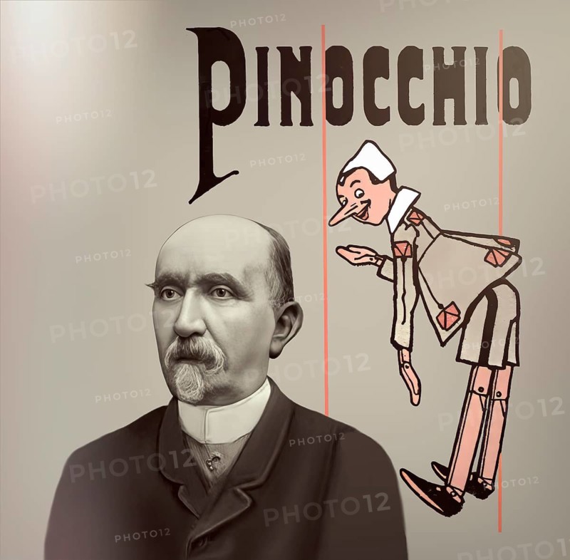 Carlo Lorenzini, 1826 – 1890, better known by the pen name Carlo Collodi, Italian author, humourist, and journalist, known for his fairy tale novel The Adventures of Pinocchio, digitally optimized