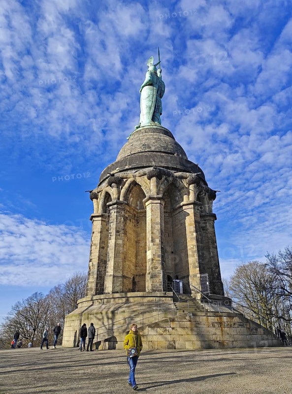 Hermannsdenkmal, Hiddesen, Detmold, Teutoburg Forest, North Rhine-Westphalia, Germany