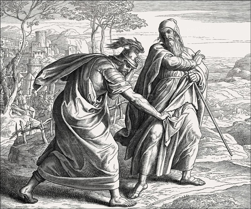 God rejects Saul, Old Testament, by Julius Schnorr von Carolsfeld