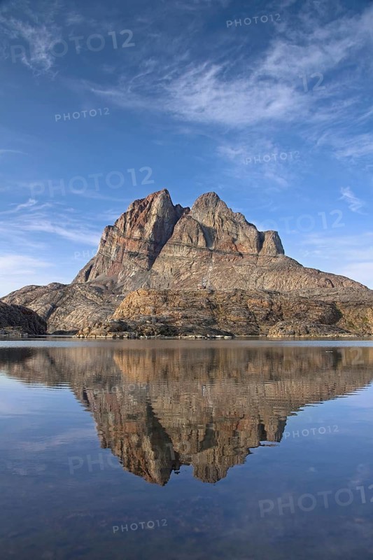 Heart Shaped Mountain in the Uummannaq Fjord, Greenland