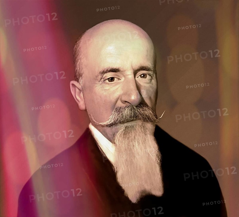 Carlo Lorenzini, 1826 – 1890, better known by the pen name Carlo Collodi, Italian author, humourist, and journalist, known for his fairy tale novel The Adventures of Pinocchio, digitally optimized based on a painting by Alfonso Holländer
