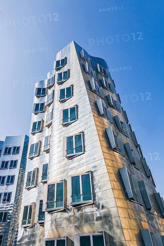 Building, Frank O. Gehry, Media Harbour, Harbour, Düsseldorf, North Rhine-Westphalia, Germany