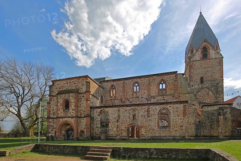 Romanesque funeral church, landmark, church ruin, Treysa, Schwalmstadt, Hesse, Germany