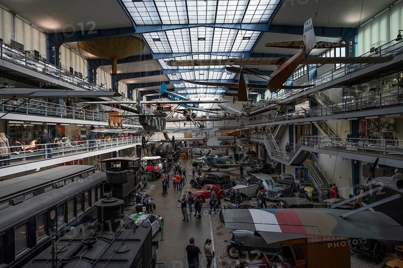 PRAGUE, CZECHIA - MARCH 25, 2023: National Museum of Technology on the picture main hall.