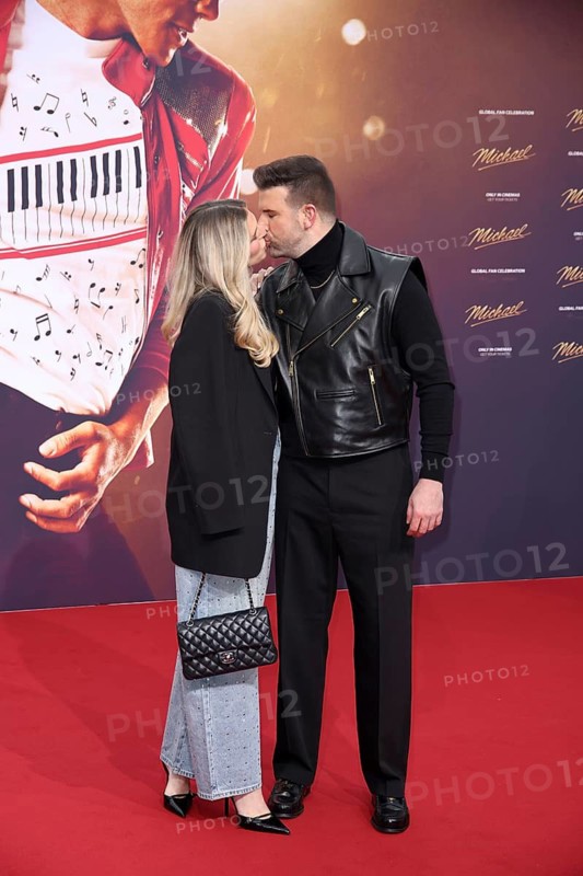 Jay Khan and Partner Jessie Noe Scheuermann - International Premiere of MICHAEL, Uber Platz, Berlin, 10.4.26