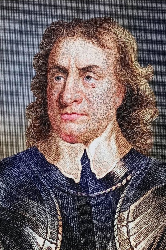 Oliver Cromwell 1599 to 1658 English military leader and politician Head of State 1653 to 1659, Historical, digitally restored reproduction from a 19th century original, Record date not stated