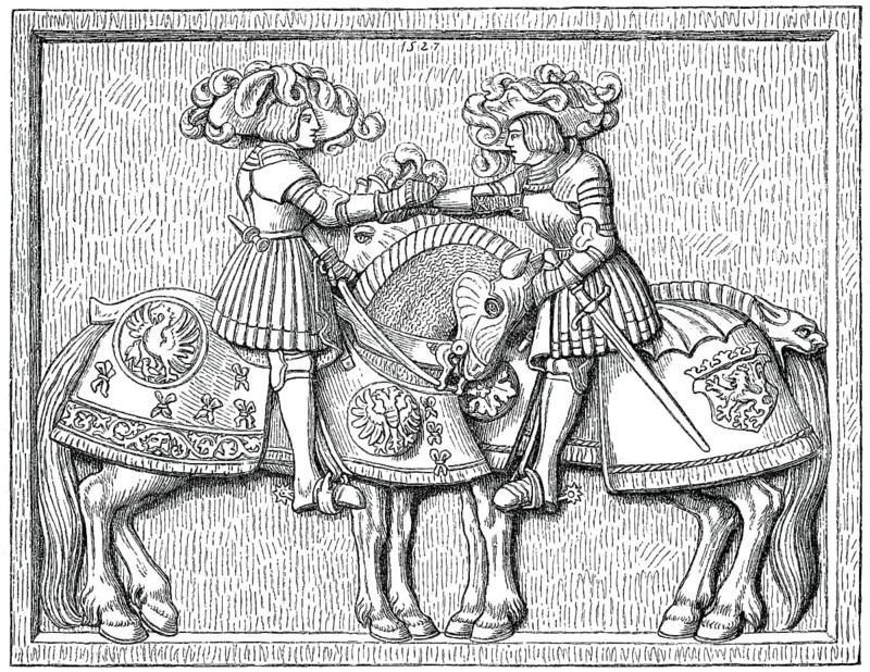 Charles V and his brother Ferdinand I, Emperors of the Holy Roman Empire