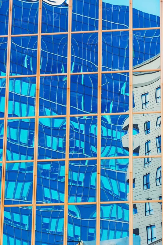 Buildings reflection, Auckland, North Island, New Zealand
