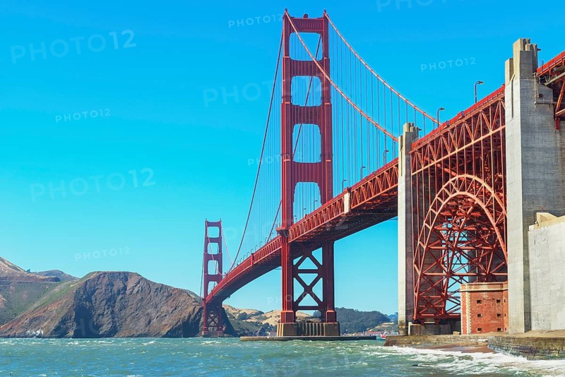 View of Golden Gate Bridge, San Francisco, California, USA