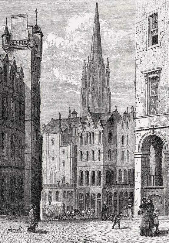 Victoria Street and Terrace, Edinburgh, Scotland, 19th century