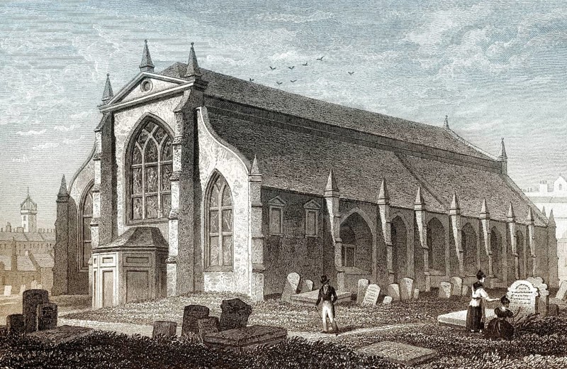 Greyfriars Kirk, Edinburgh, Scotland, 19th century, from Modern Athens by Th. H. Shepherd