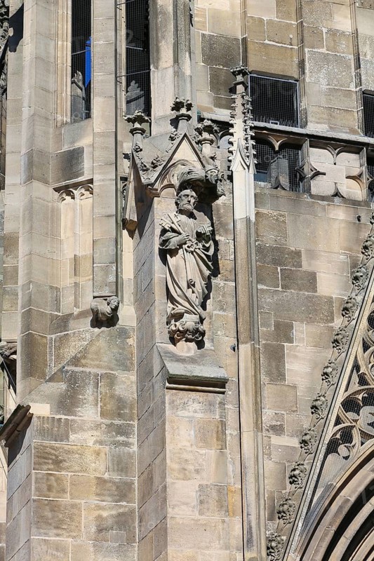 St Mary's Church in Reutlingen, sacred building built between 1247 and 1343, cultural monument, Gothic church, Reformation church, Protestant church, place of worship, Christian architecture, restored in neo-Gothic style, Reutlingen, Baden-Württemberg, Germany