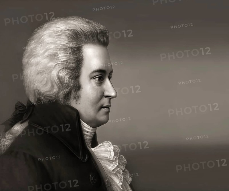 Wolfgang Amadeus Mozart, 1756 – 1791, composer of classical music, First Viennese School, digitally edited
