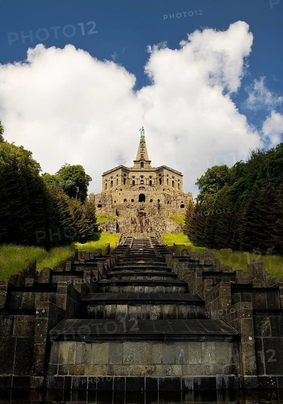 Bergpark Wilhelmshöhe, Hercules Building with the Great Cascades, UNESCO World Heritage Site, Kassel, Hesse, Germany