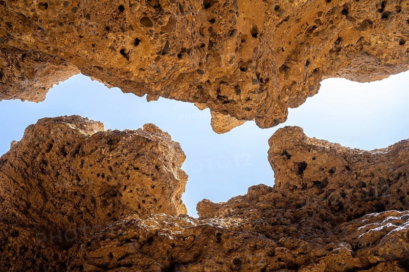 Looking up, Sesriem Canyon, Namib-Naukluft Park, Namibia
