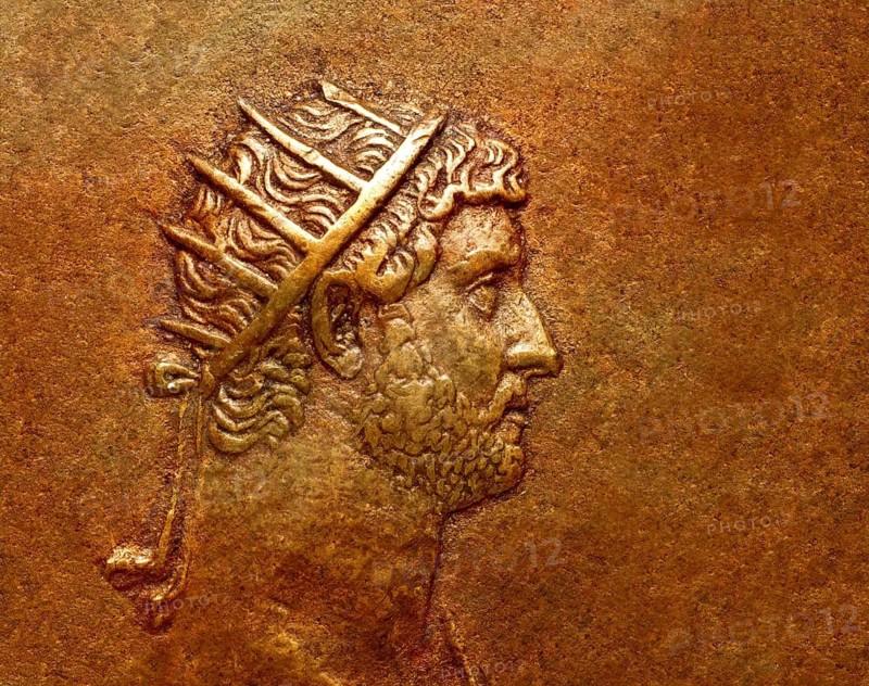 Hadrian or Publius Aelius Hadrianus Augustus, 76 - 138, Roman emperor, digitally edited