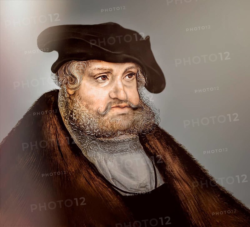 Frederick III or Frederick the Wise, 1463 - 1525, Prince-elector of Saxony, digitally edited after a painting by Lucas Cranach the Elder, Friedrich III. oder Friedrich der Weise, 1463 - 1525, Kurfürst von Sachsen
