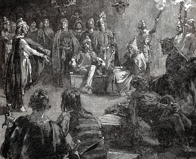 Edwin of Northumbria and the christian missionaries, Edwin or Eadwine or Æduinus, c. 586 - 633, the King of Northumbria