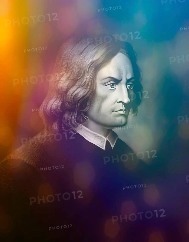 Portrait of Lorenzo I de Medici, or Lorenzo the Magnificent, 1449, 1492, an Italian politician and town lord of Florence, digital edited