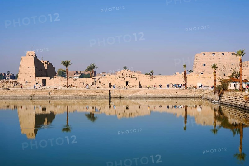Sacred Lake and Karnak Temple, Luxor, Egypt