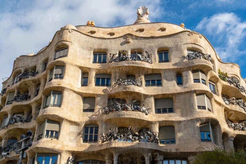 Casa Milà, residential and commercial building designed by the architect Antoni Gaudí in Barcelona, Spain