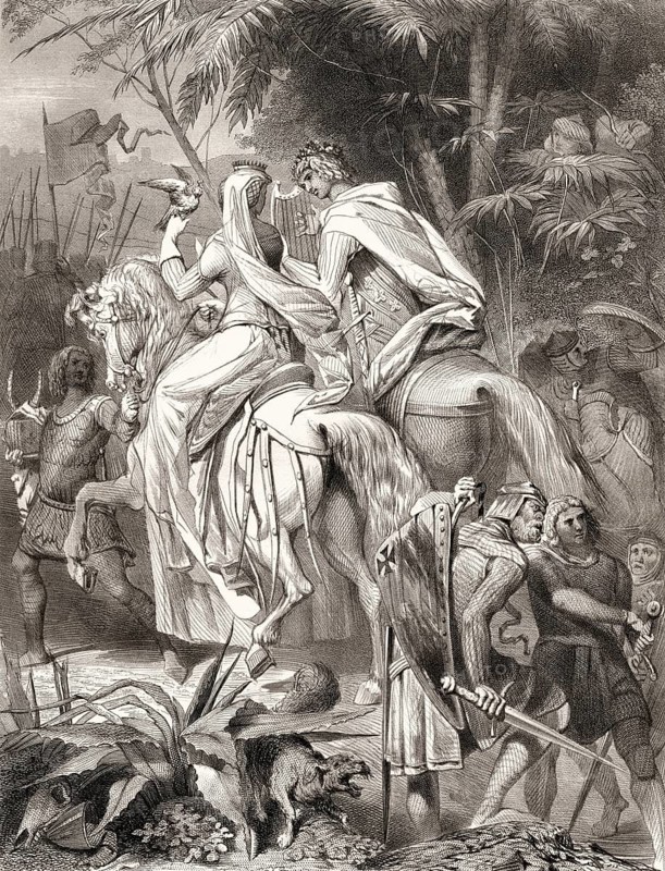 Ida of Austria and Welf I, Duke of Bavaria, at the Crusade of 1101