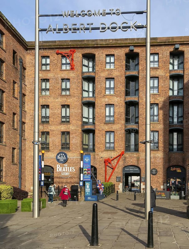 The Beatles Story tourist attraction museum, Britannia Vaults, Royal Albert Dock, Liverpool, England, UK