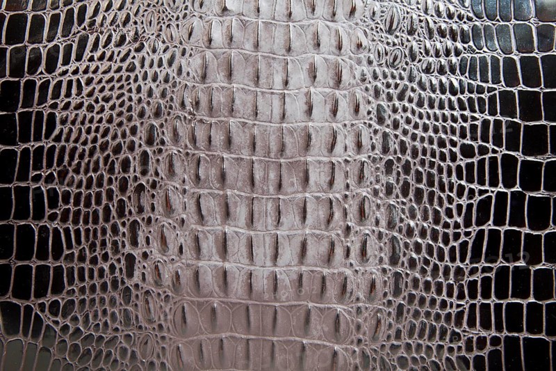 Vintage ladies' handbag made of crocodile artificial leather, Alte Damenhandtasche aus Kunstleder in Kroko-Optik