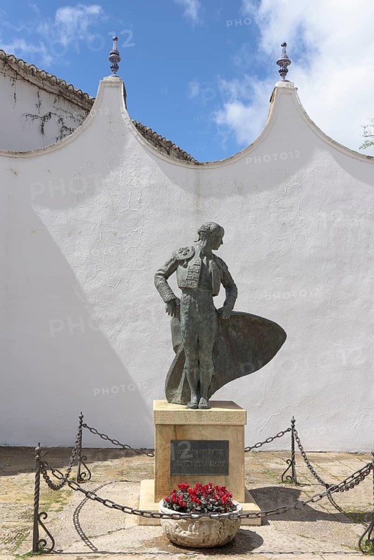 Bronze sculpture of Caetano Ordonez, bullfighter, torero, Ronda, Malaga, Spain