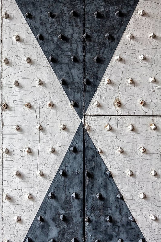 Detail of a medieval castle gate
