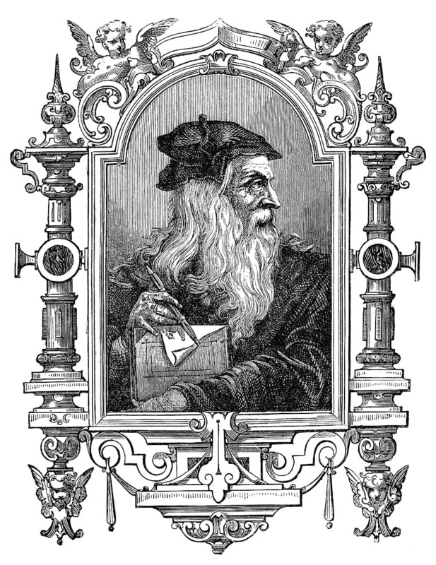 Leonardo da Vinci, 1452, 1519, Italian painter, sculptor, architect and engineer